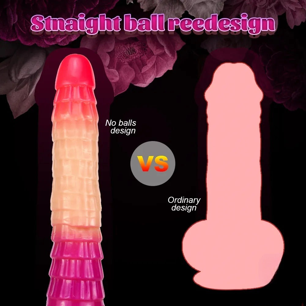 10.24 inch pink dildo stnaight ball reedesign