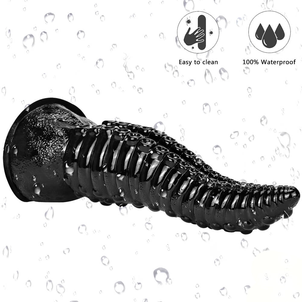 14 inch Black Octopus Tentacle Dildo Waterproof Performance