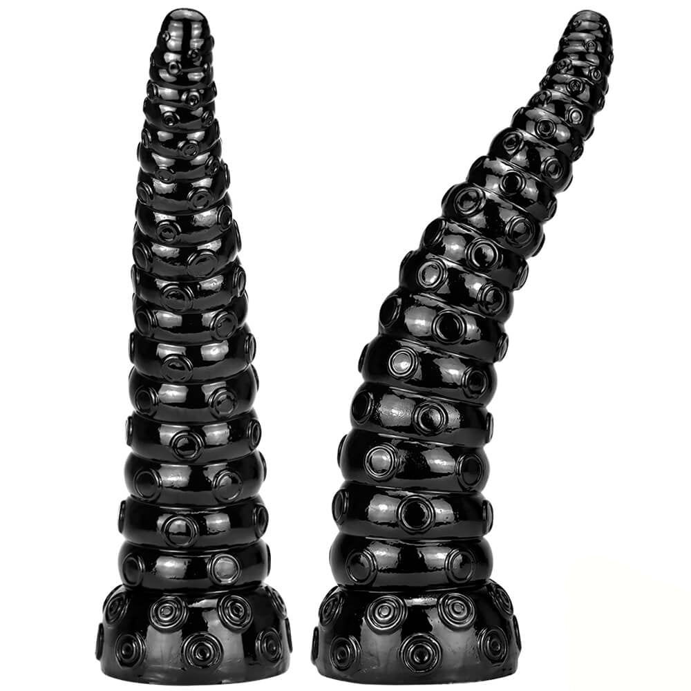 15 inch Tentacle Black Dildo