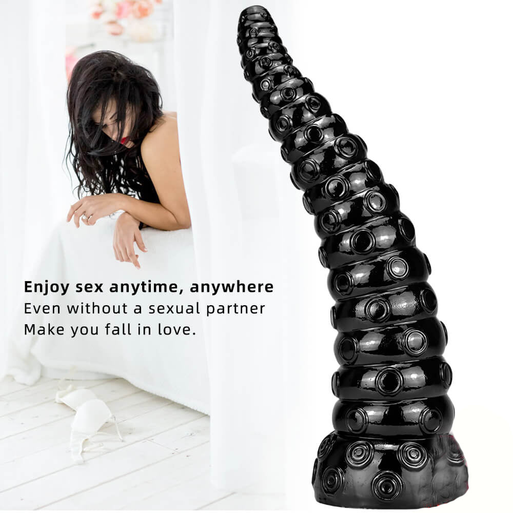 15 inch Tentacle Black Dildo Enjoy sex anytime