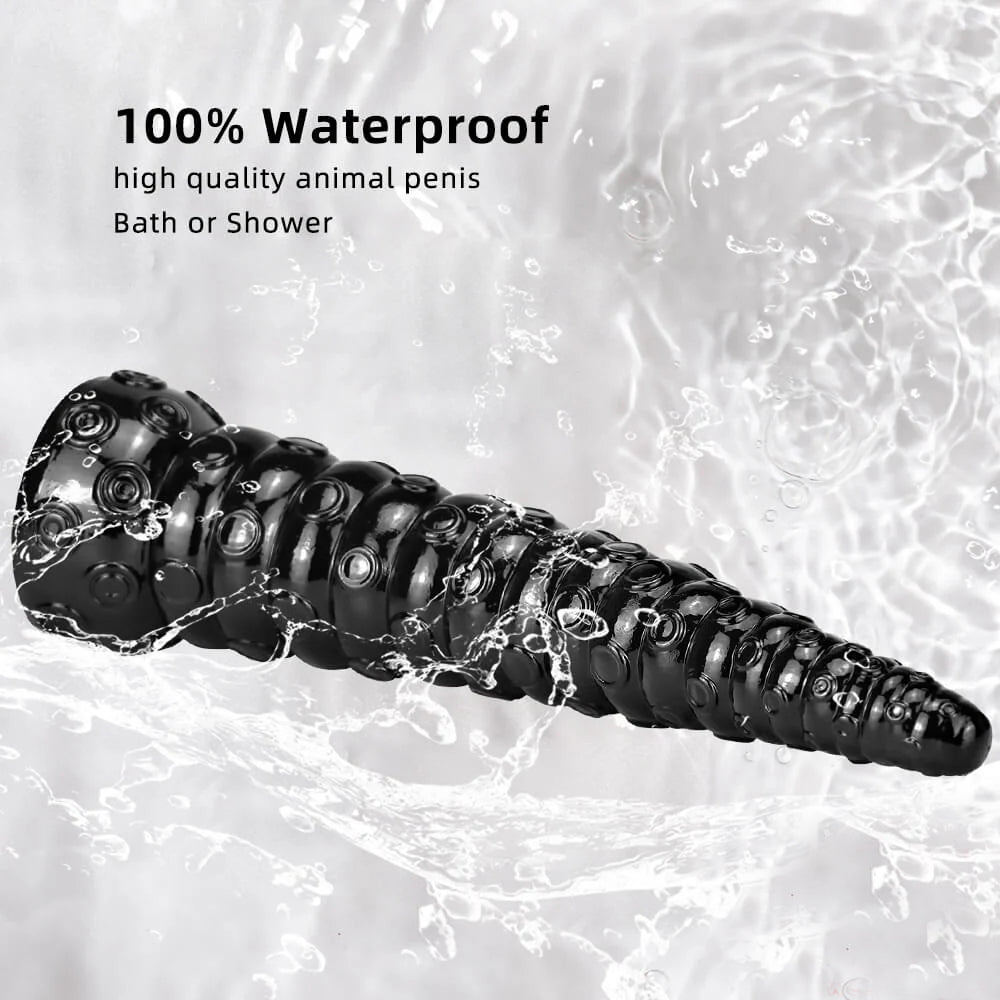 15 inch Tentacle Black Dildo Waterproof Performance