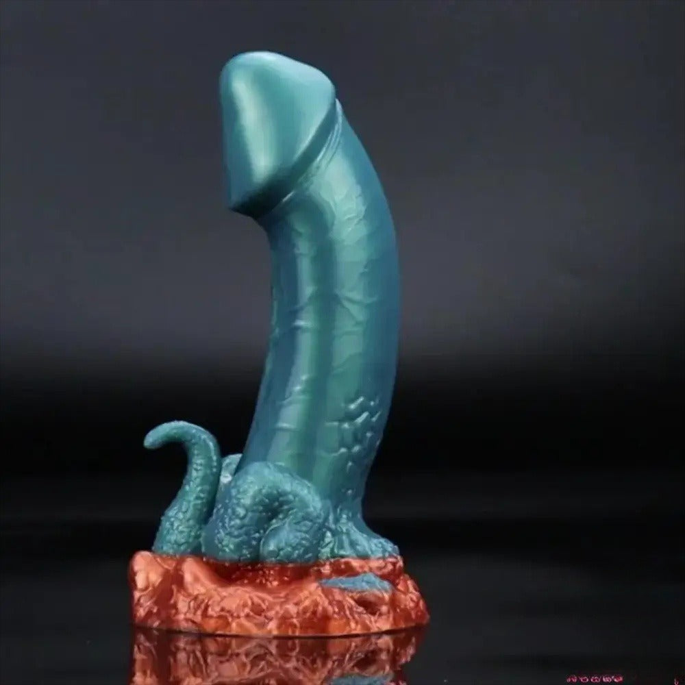 7.13 inch dinosaur dildo side