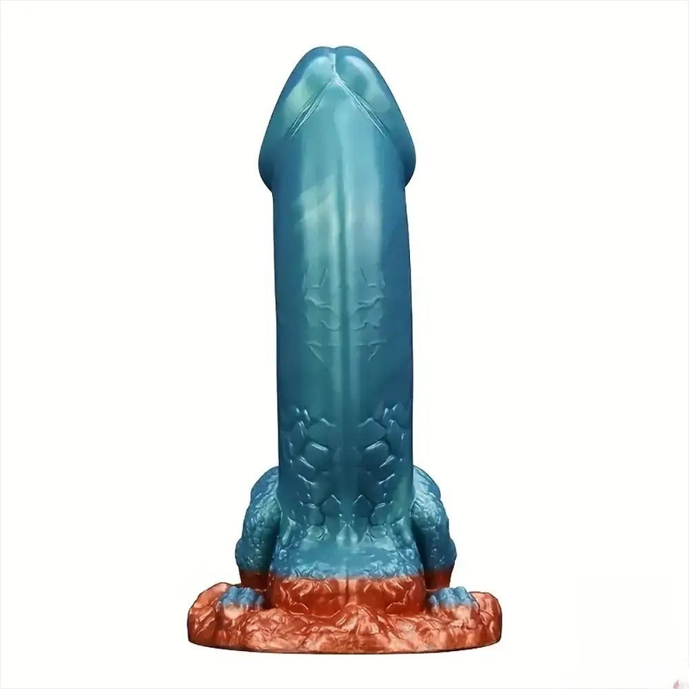 7.13 inch simulated dinosaur dildo back