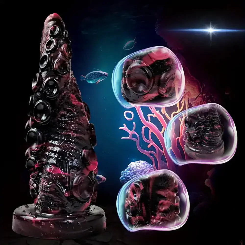 7.87inch Silicone Monster Octopus Tentacle Dildo Details