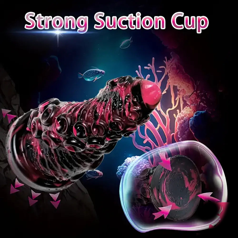 7.87inch Silicone Monster Octopus Tentacle Dildo strong suction cup