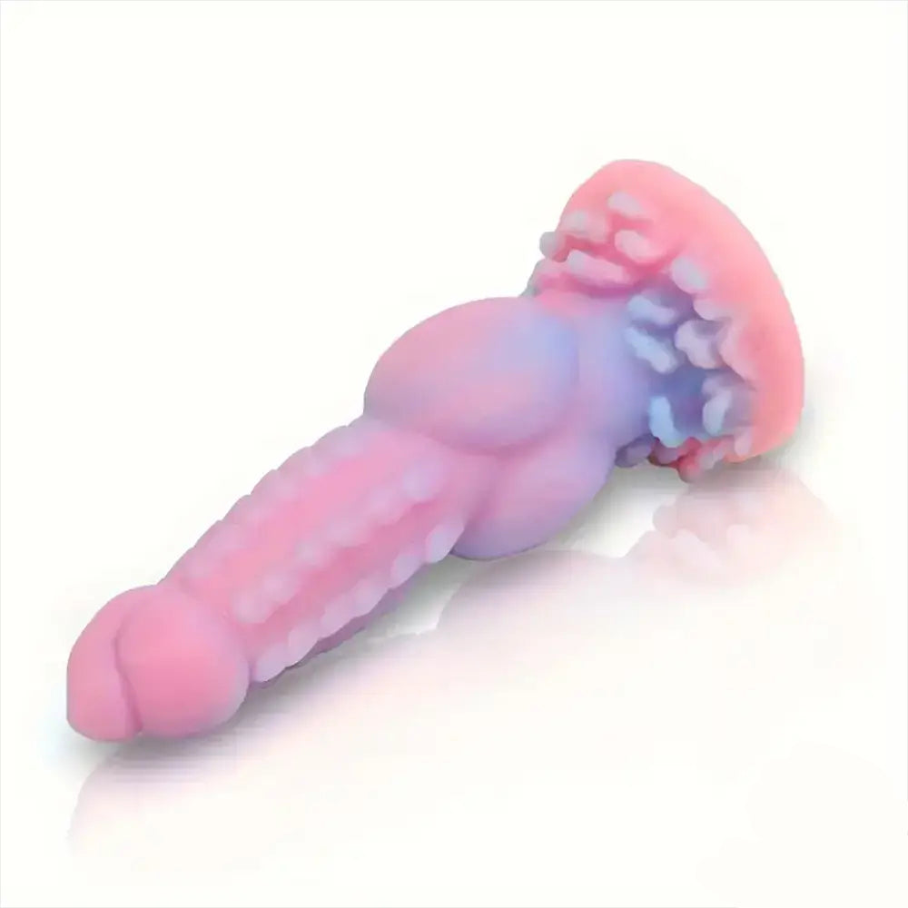 8.14inch Fantasy Luminous Monster Colorful Dildo horizontally left