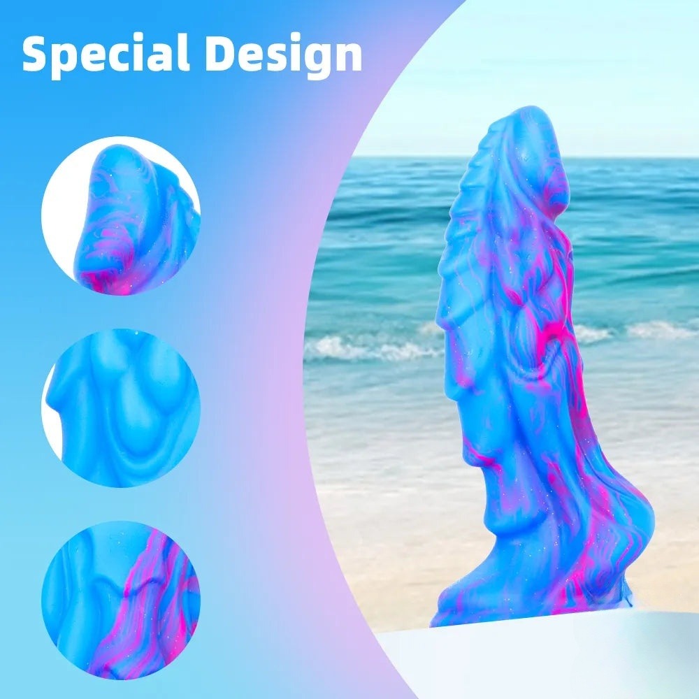 8.27 inch dragon female masturbation dildo partial close-up