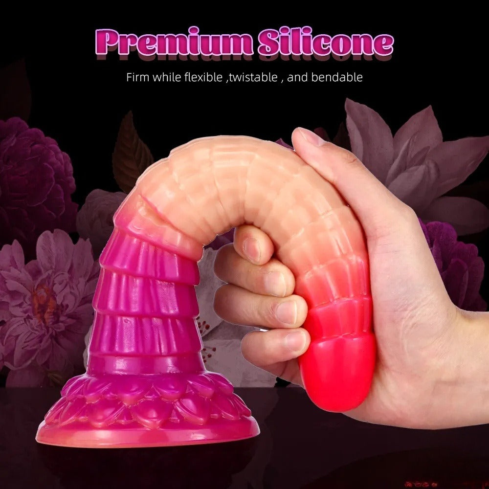 Pink 10.24 inch soft dildo