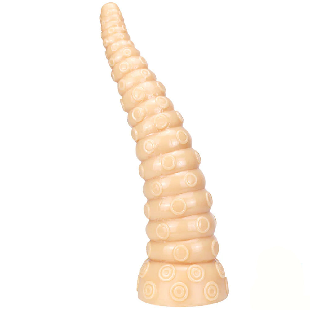 left view of 15 inch Tentacle Flesh Dildo