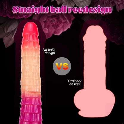10.24 inch pink dildo stnaight ball reedesign