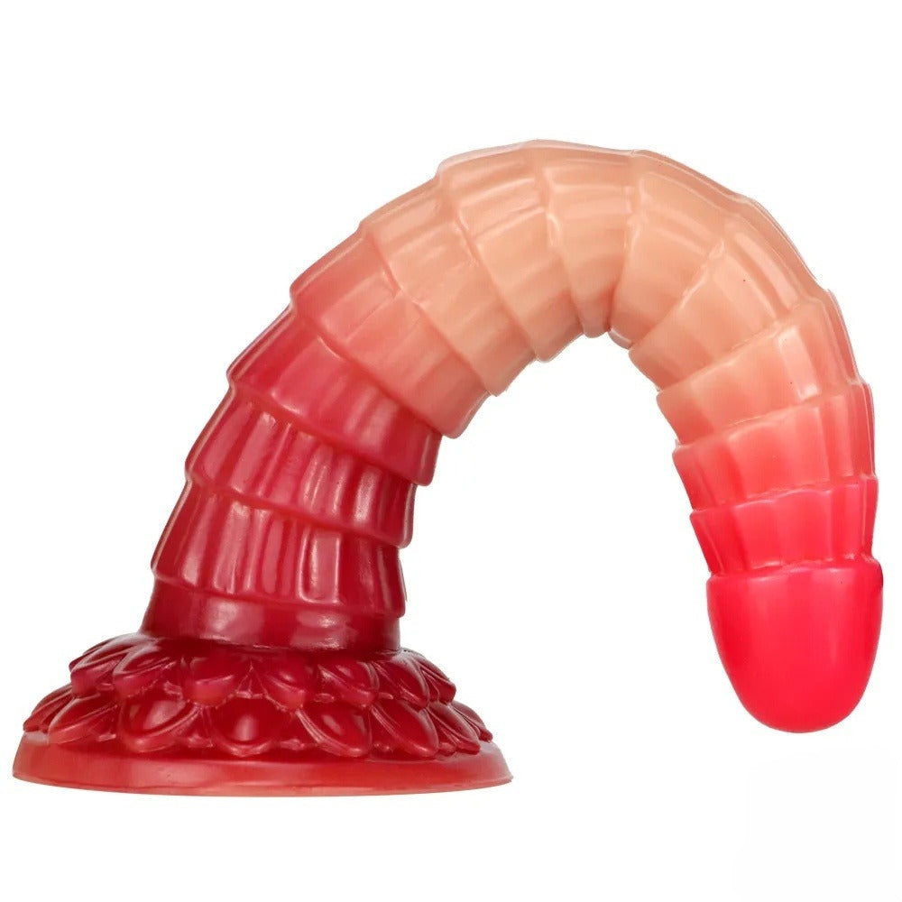 10.24 inch red dildo is soft and easy to bend