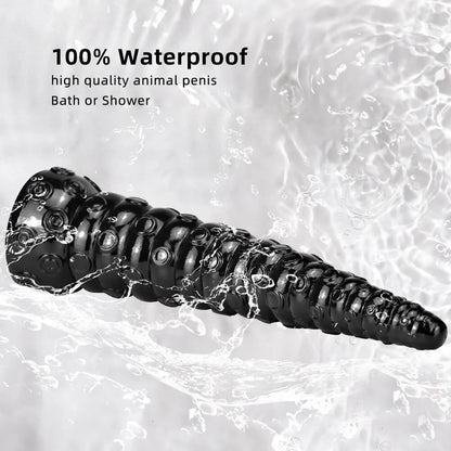 15 inch Tentacle Black Dildo Waterproof Performance