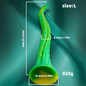 22.04 inch green silicone octopus tentacle dildo size chart