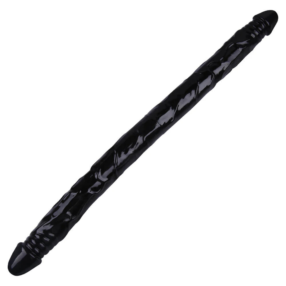 22 Inch Lesbian Long Thick Double Sided Black Dildo