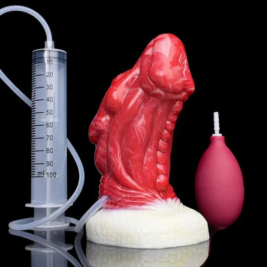6.5inch Silicone Monster Dragon Ejaculating Dildo combination set