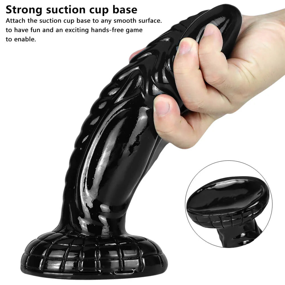 6.69 inch Black Fantasy Monster Dildo For Breasts Anus Base Image