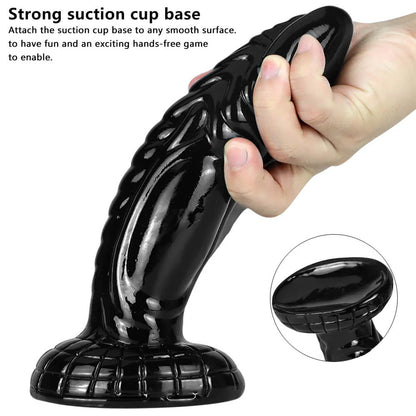 6.69 inch Black Fantasy Monster Dildo For Breasts Anus Base Image