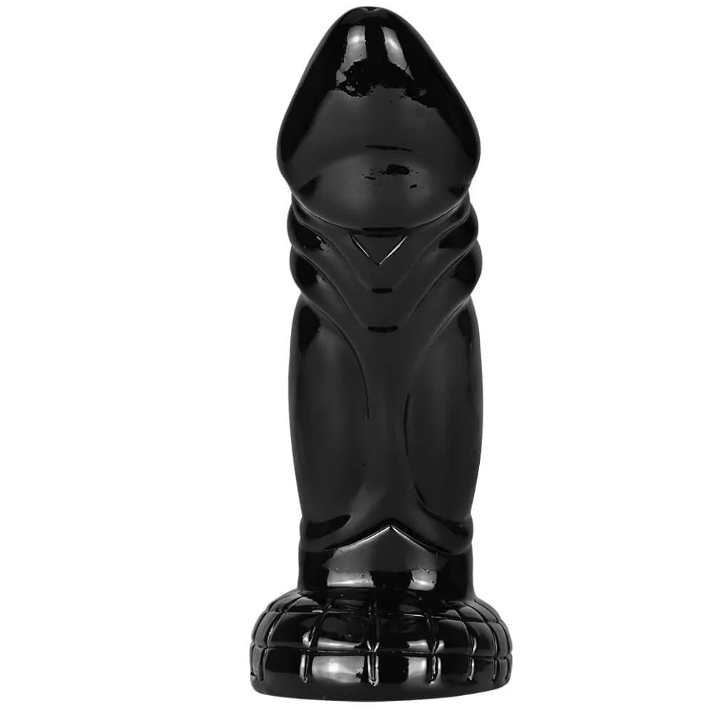 6.69 inch Black Fantasy Monster Dildo For Breasts Anus front view