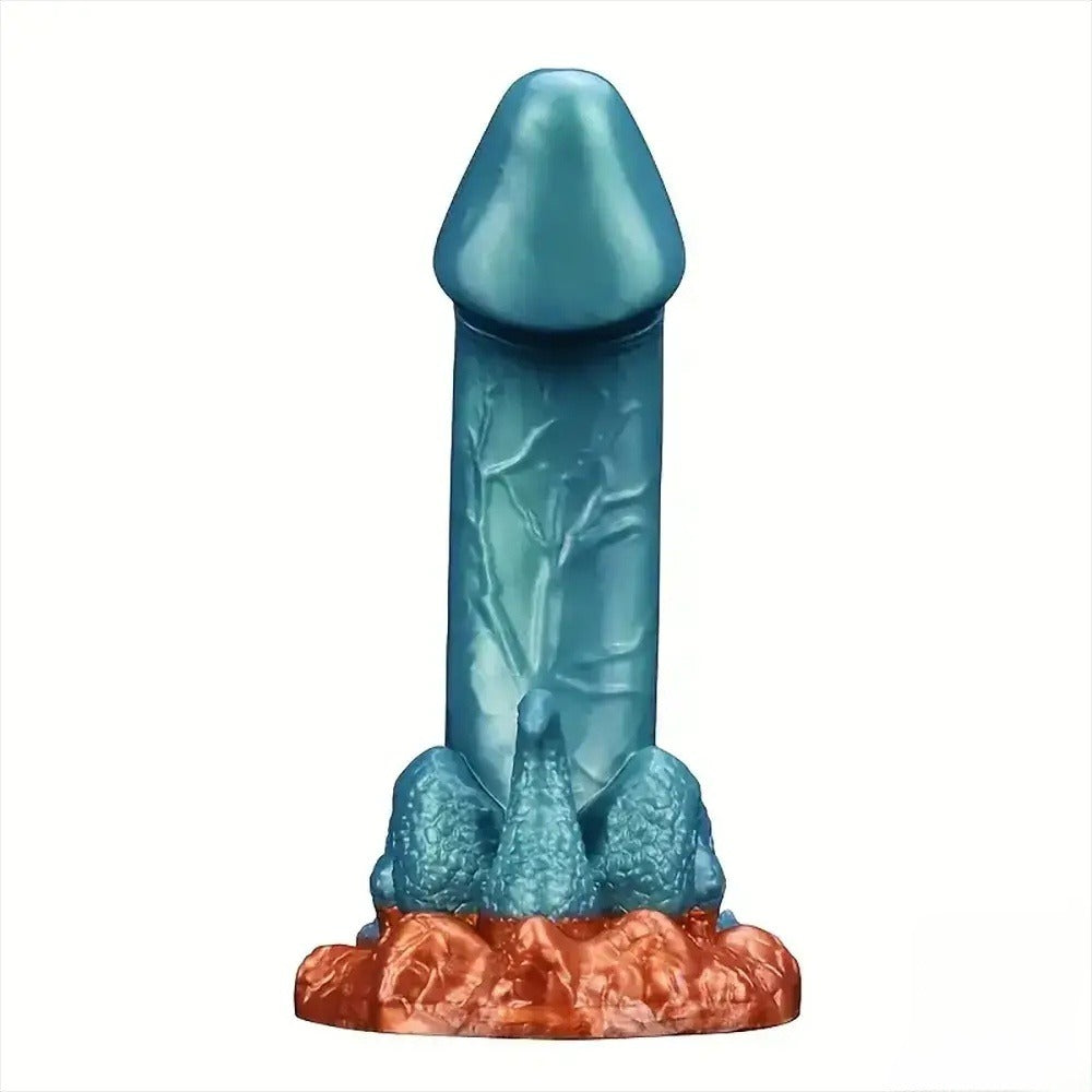 7.13 inch dinosaur dildo front