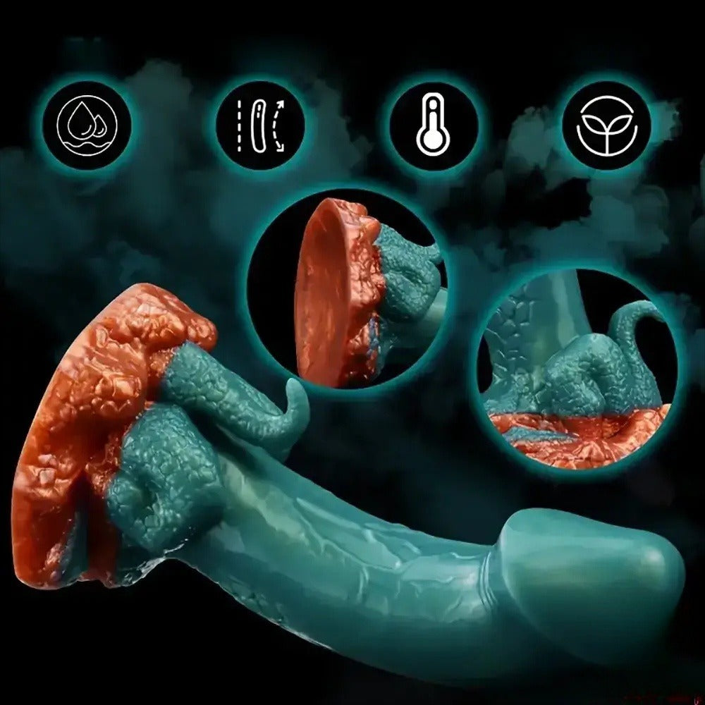 7.13 inch simulated dinosaur dildo details