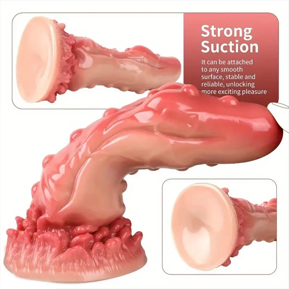 7.28inch Monster Odd Spiked Dildo strong suction cup