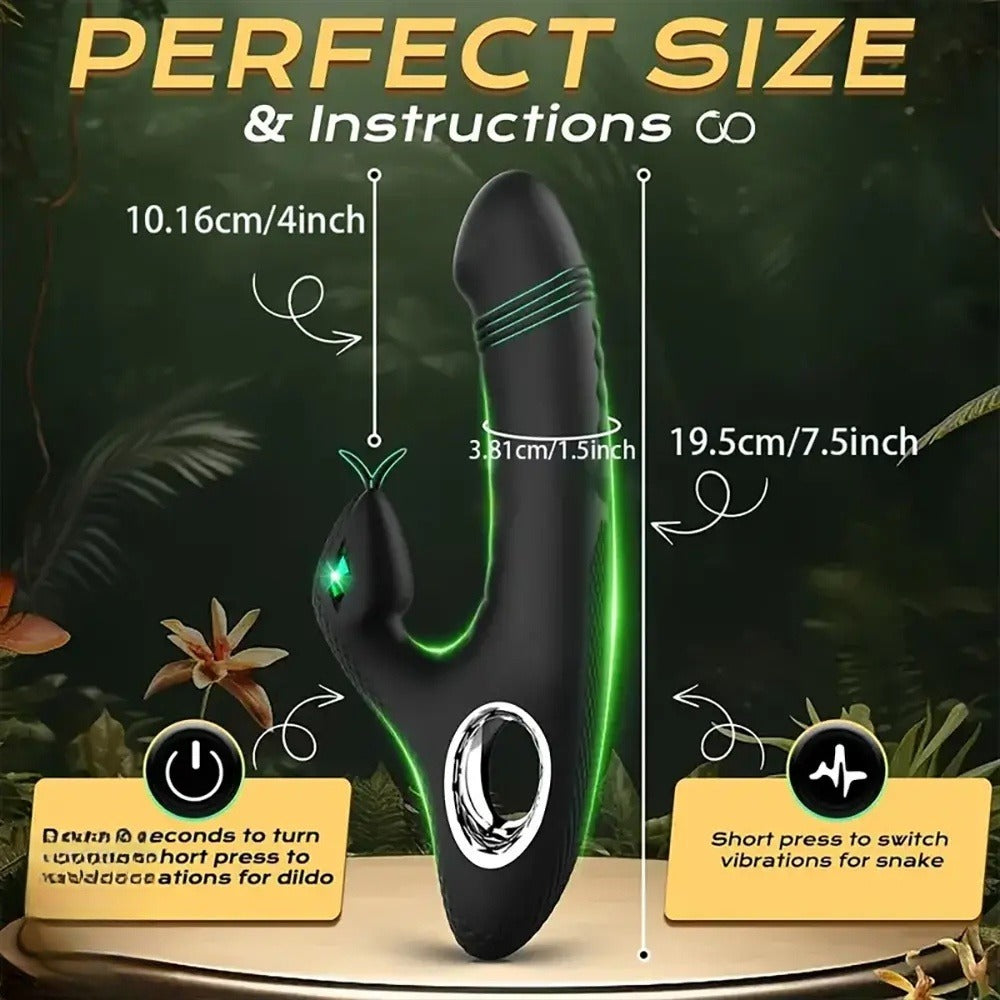 7.5 inch snake electric dildo size chart