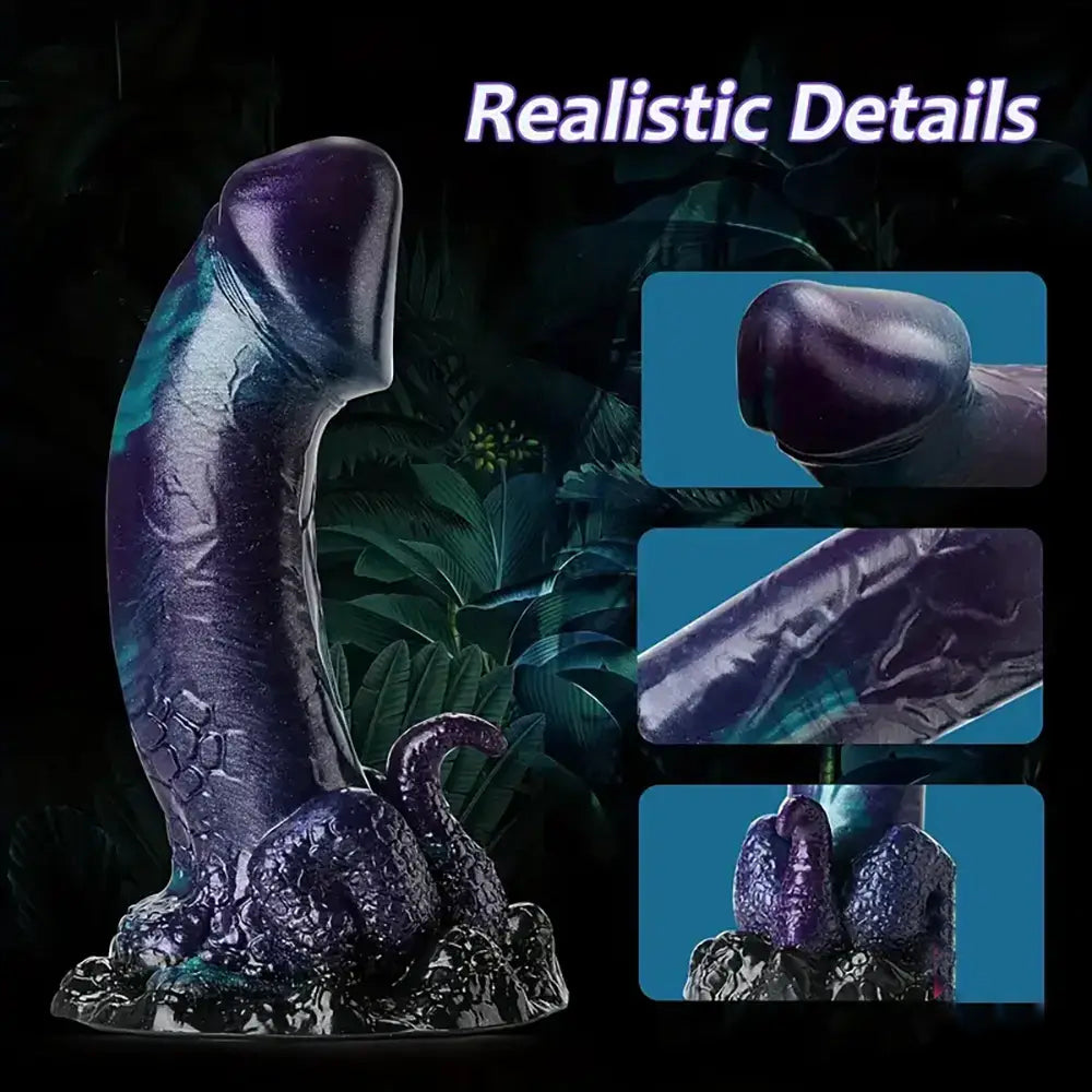 7.6inch Silicone Dragon Fantasy Monster Tentacle Anal Dildo Details
