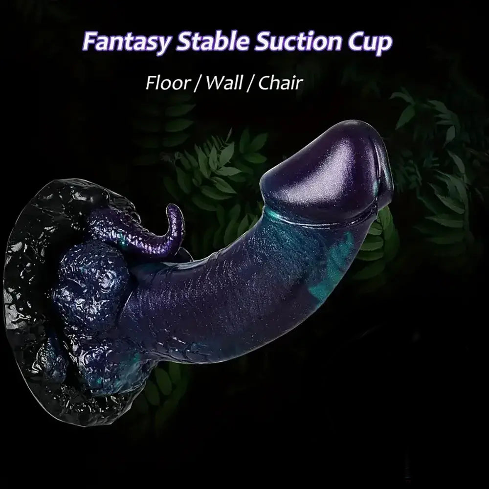 7.6inch Silicone Dragon Monster Tentacle Anal Dildo strong suction cup
