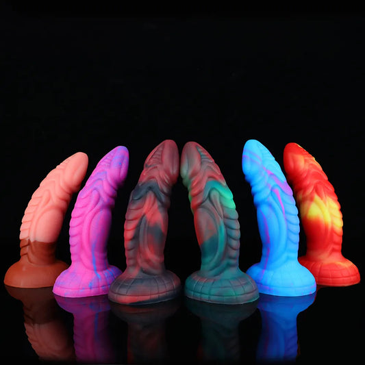 7.87 inch Fantasy Silicone Monster Animal Dildo 6 colors