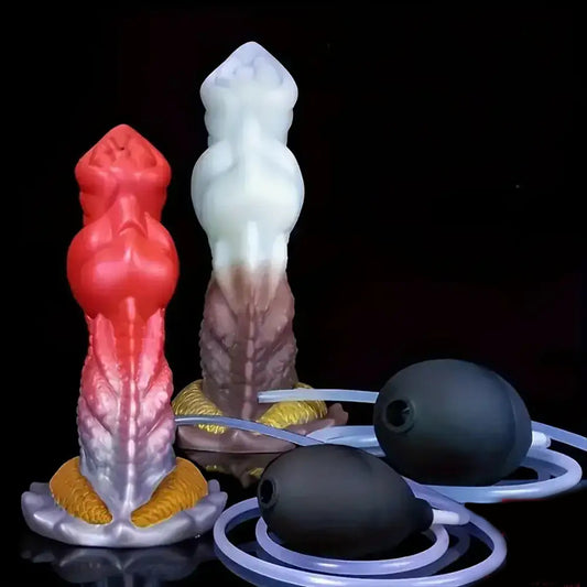 7.87inch Soft Silicone Monster Squirting Dildo For Anal Expansion