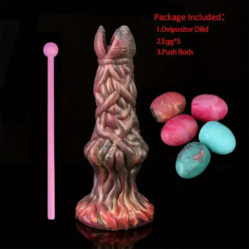 7.99 inch mixed color alien ovulation device dildo package display