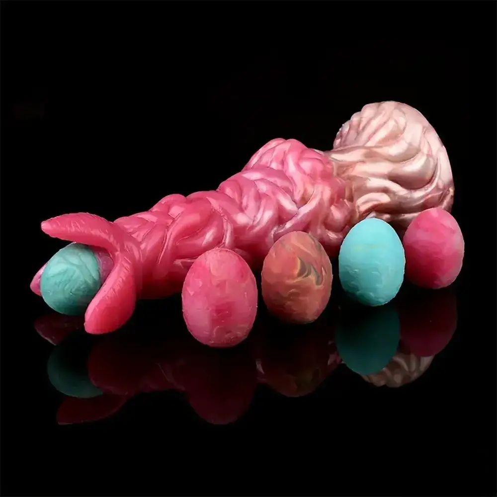 7.99 inch pink alien egg spawner dildo