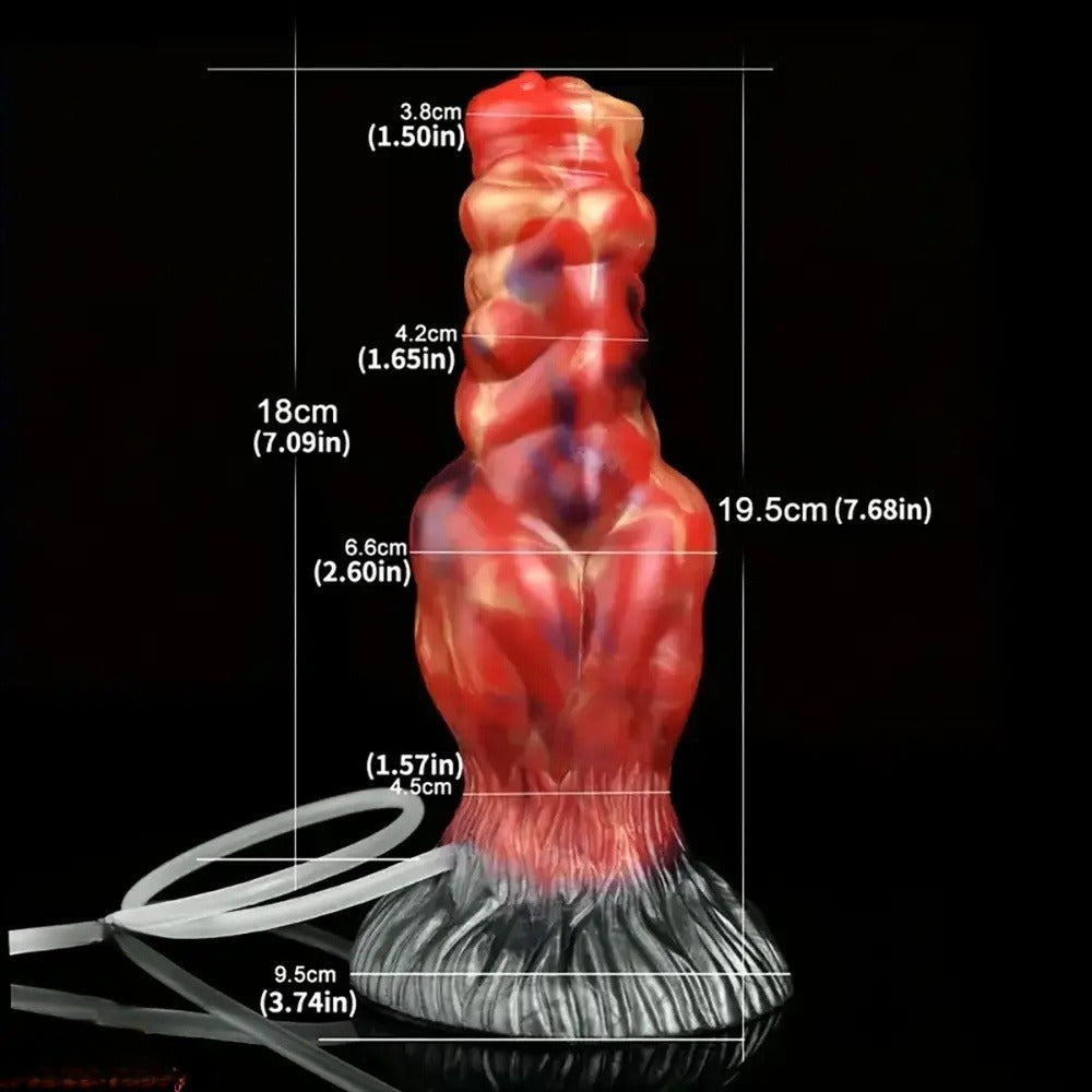 7 Inch Simulated Cum Dog Dildo Size Chart