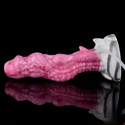 8.03 inch alien dildo placed horizontally