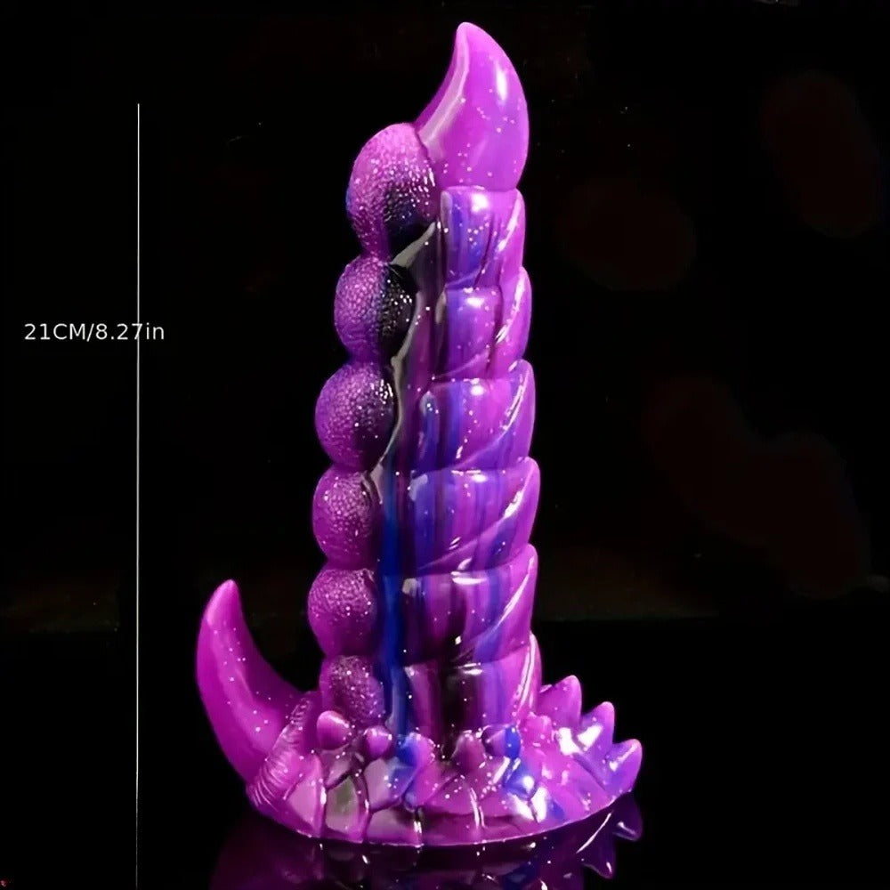8.27 inch fantasy starry sky color unicorn dildo size chart