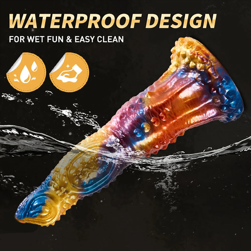 9.05inch Animal Monster Thrusting Automatic Vibrating  Dildo Waterproof Performance
