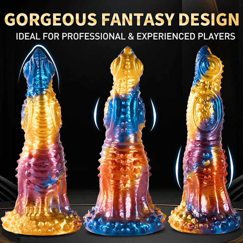 9.05inch Animal Monster Thrusting Automatic Vibrating  Dildo front view