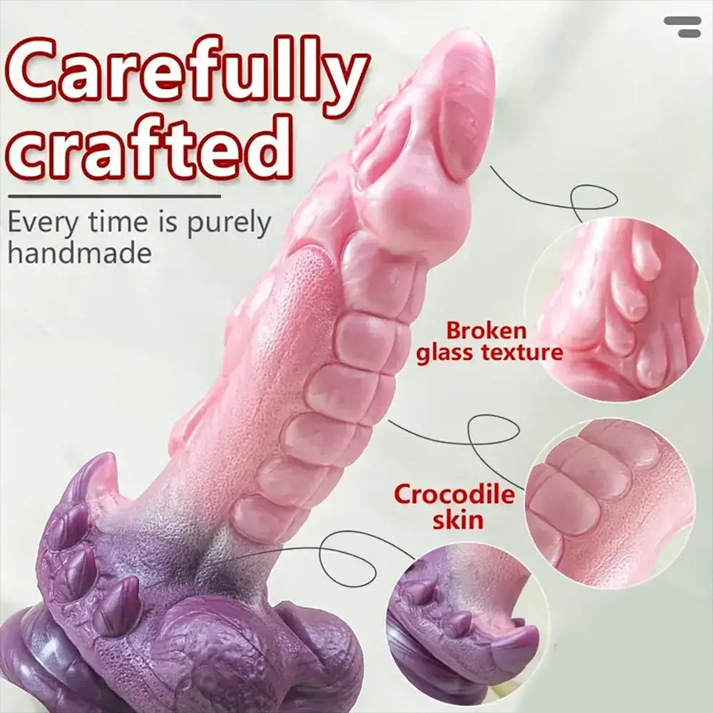 9.05inch Silicone Large Fantasy Monster Anal Dildo Details