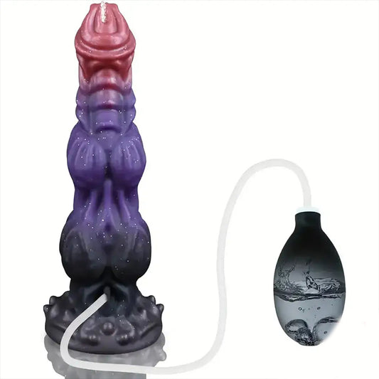 9.4inch Soft Fantasy Silicone Monster Ejaculating Dildo combination set