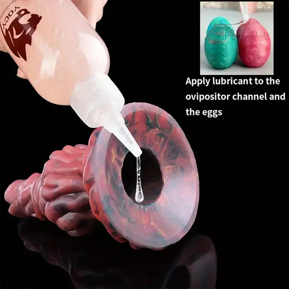 Apply lubricant to the spawning passages and eggs.
