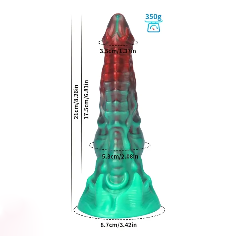 Devil alien dildo size chart