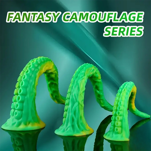 Green Silicone Octopus Tentacle Dildo