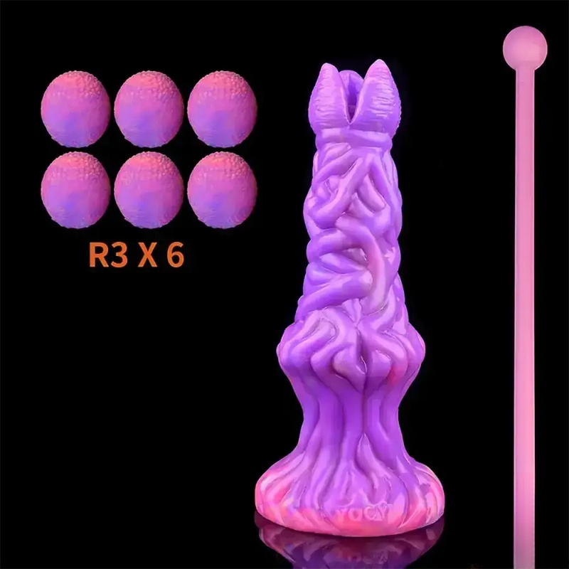 Purple Alien Ovipositor Dildo Package Display