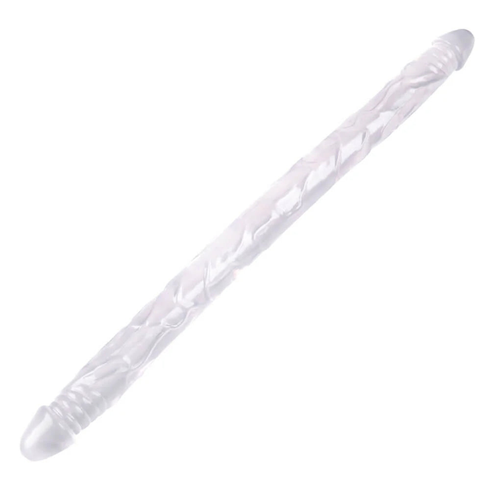 Transparent 22 inch dildo