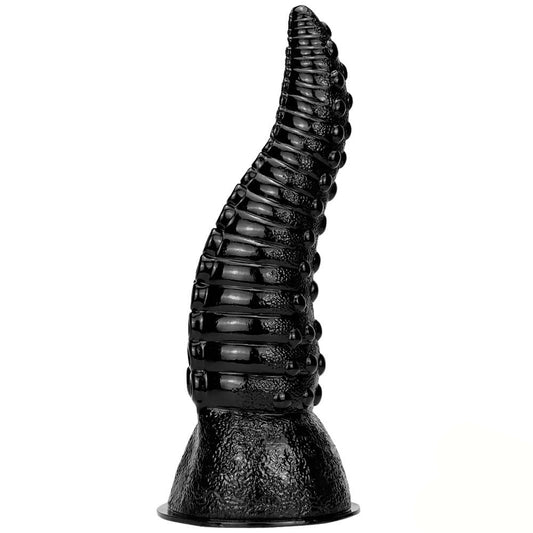 right view of 14 inch Black Octopus Tentacle Dildo